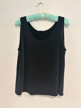 Black Sparkle Cardigan & Tank Set